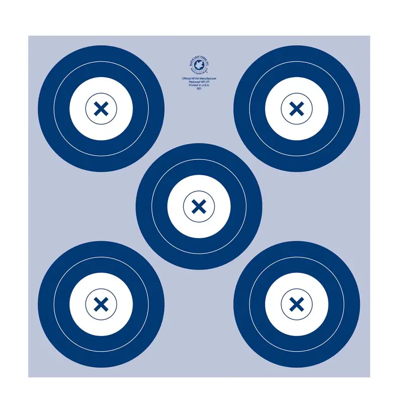 Maple Leaf 40Cm Nfaa Five-Spot Archery Target Face 1