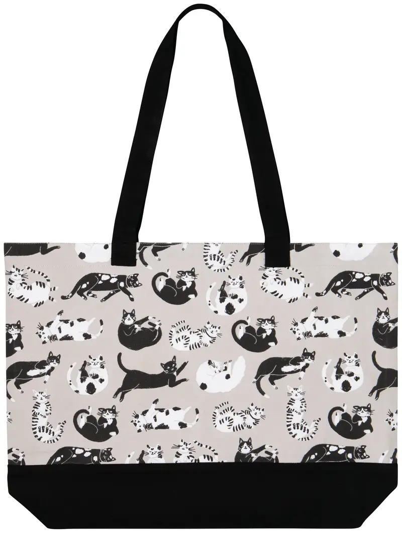 Meow & Furever Heavy-Duty Canvas Super Tote Bag 1