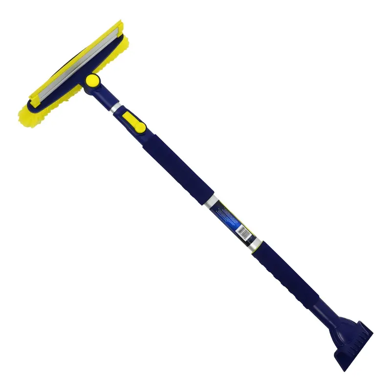 Michelin Ultra Duty Extendable Snow Brush For Trucks – 43–63" Swivel-Head Design With Squeegee & Ice Scraper, Ergonomic Scratch-Free Windshield Broom For Cars, Suvs, And Vans 1