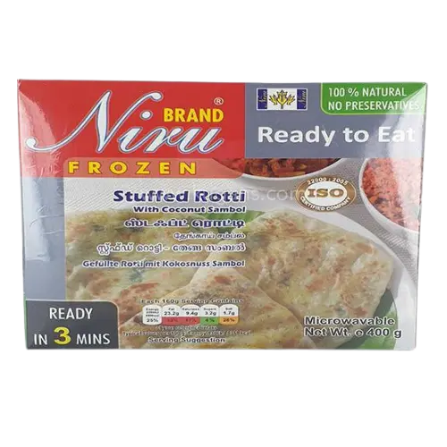 Niru Frozen Stuffed Roti With Coconut Sambol – 400G 1