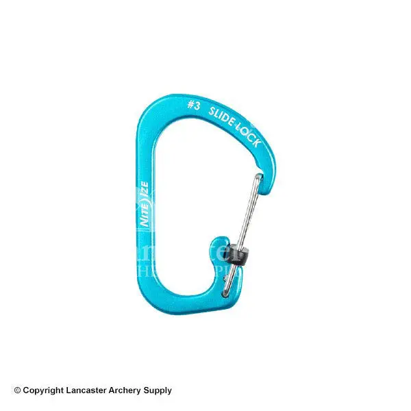 Nite Ize Slidelock Carabiner – Size #3, Durable Aluminum Clip 1