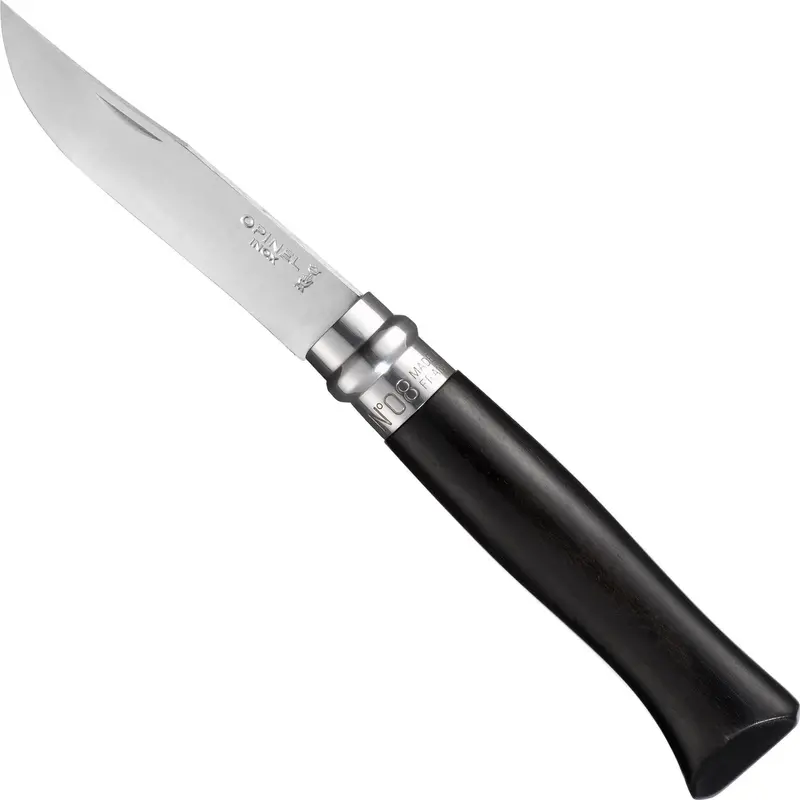 No.08 Ebony-Finished Stainless Steel Folding Knife 1