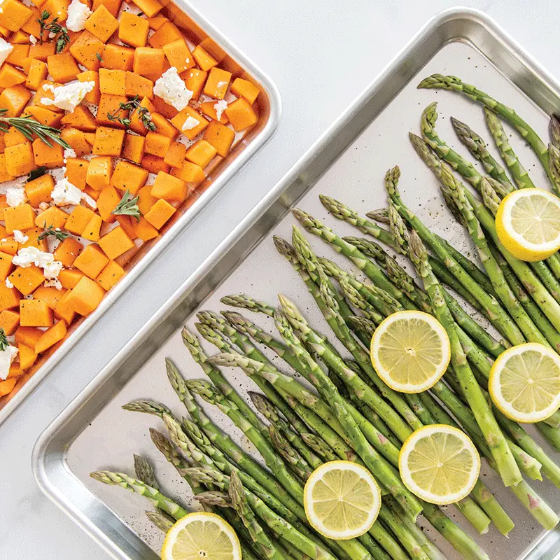 Nordic Ware Half-Sheet & Quarter-Sheet Pan Combo Set – Natural Aluminum 1