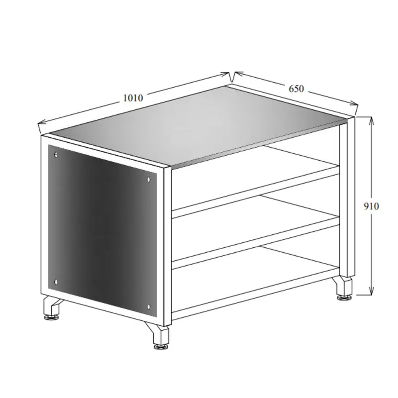 Oliveti 700Mm Or 1010Mm Open Shelving Unit 2