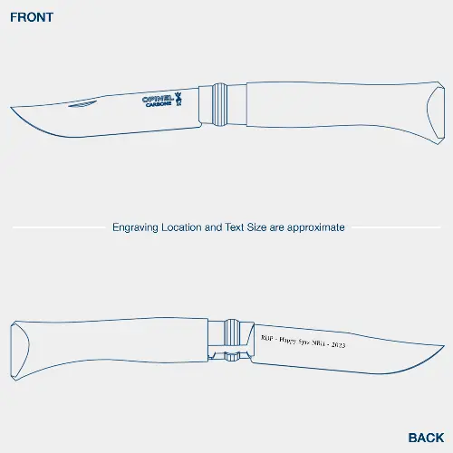 Opinel No. 08 Carbon Steel Precision-Fold Utility Knife 1