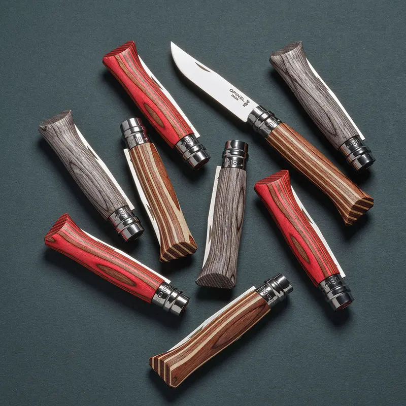 Opinel No. 08 Laminated Birch Folding Knife 1