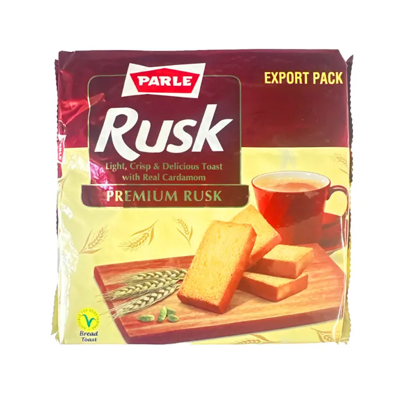 Parle Elaichi Rusk – Cardamom-Flavored Toasted Biscuit, 200G 1