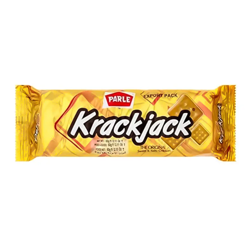 Parle Krack Jack Biscuits – 60G Salty-Sweet Crackers 1