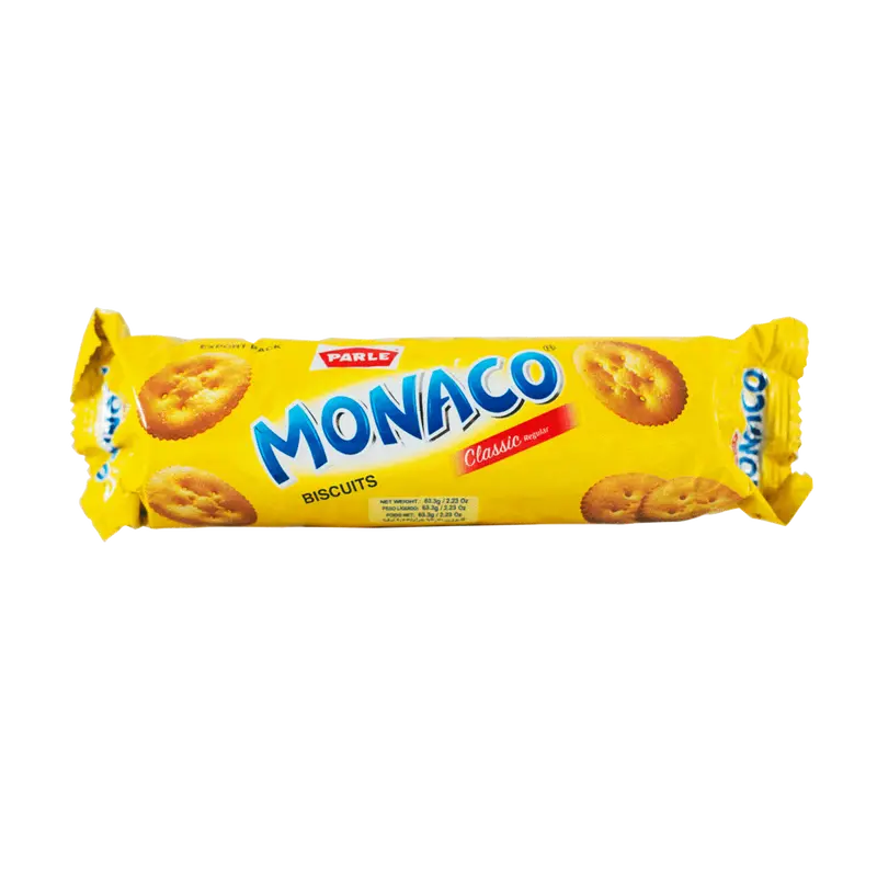 Parle Monaco Salted Biscuits – 63.3G Pack (3 For ₹1.20) 1