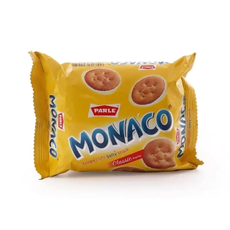 Parle Monaco Salted Biscuits – Savory Butter-Flavoured Crackers, 185G 1