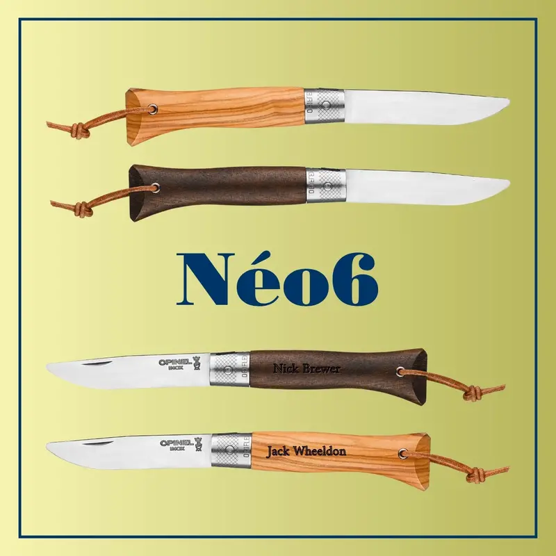 Personalized Gift Set: Six Néo6 Everyday Carry Folding Knives (Engraved) 1