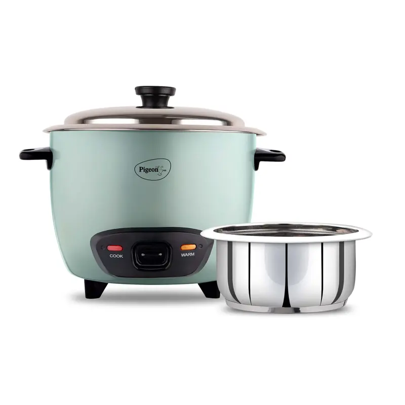 Pigeon 1-Liter Stainless Steel Rice Cooker – 400W Electric Cooking Appliance 1