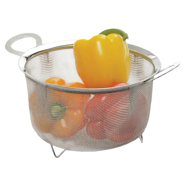 Rsvp Endurance Wide-Rim Stainless Steel Mesh Strainer Basket 1