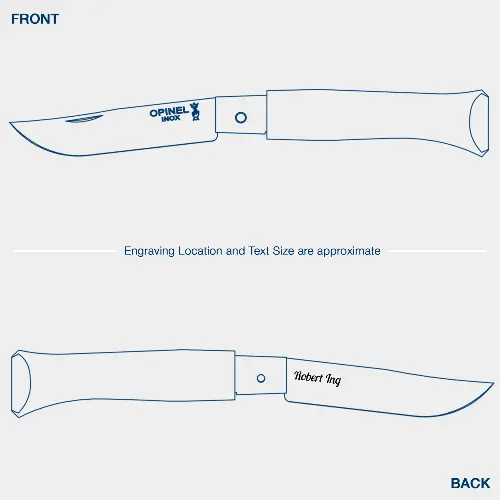 Slim Profile Folding Knife – No.05 Stainless Steel Design 1