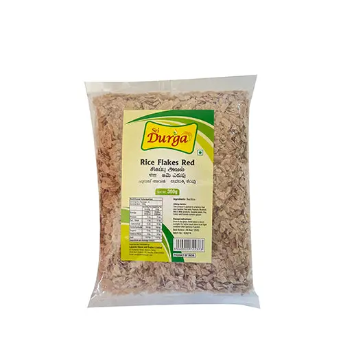 Sri Durga Medium Rice Flakes (Poha) – Red Variety, 300G 1