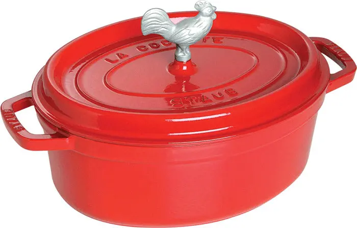 Staub Cast Iron Coq Au Vin Dutch Oven – 5.75-Quart Enameled Braiser 1