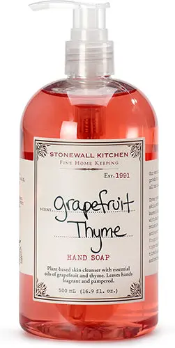 Stonewall Kitchen Grapefruit & Thyme Liquid Hand Soap 1
