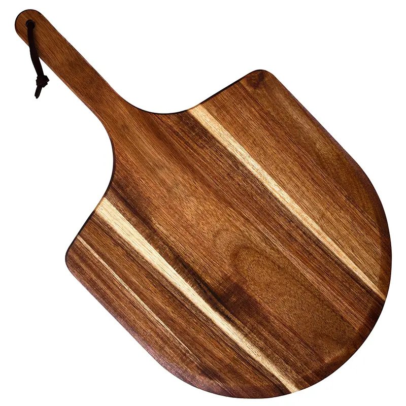 Totally Bamboo Acacia Wood Rock & Branch Pizza Peel 1
