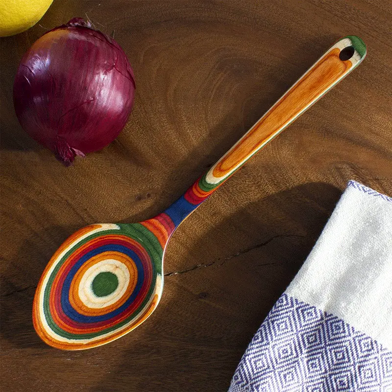 Totally Bamboo Baltique Marrakesh Grand Serving Spoon – 14-Inch Bamboo Flatware 1