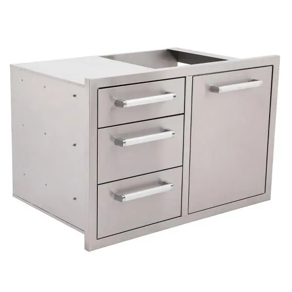 Whistler Burford Triple-Compartment Waste Bin With Drawer System 1