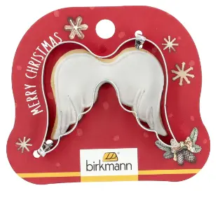 'Wings' Stainless Steel Cookie Cutter – 7.5 Cm, Gift-Card Mounted 1
