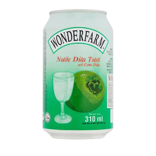 Wonderfarm Pure Coconut Water – 310Ml Refreshing Hydration 1