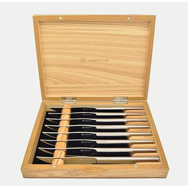 Wüsthof Olivewood 8-Piece Steak Knife Set With Chest 1