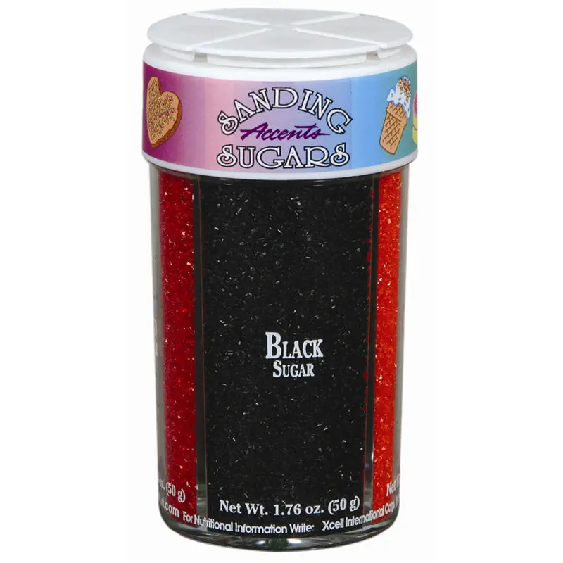 Xcell Autumn & Winter Themed Sanding Sugar – 4-Section Bottle 1