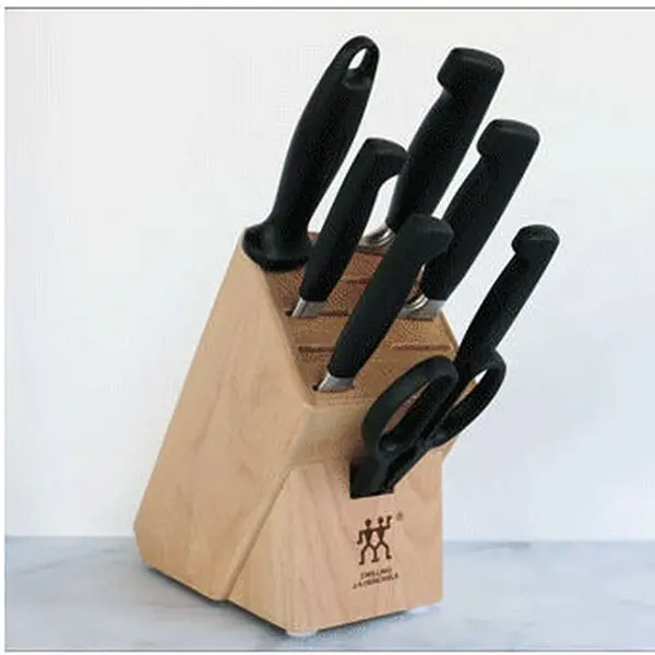 Zwilling J.A. Henckels Four Star Anniversary Knife Block Set – 8-Piece Premium Cutlery Collection 1