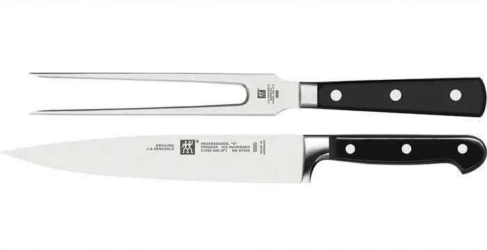 Zwilling J.A. Henckels Professional 'S' Carving Set – 2-Piece Knife And Fork Combo 1